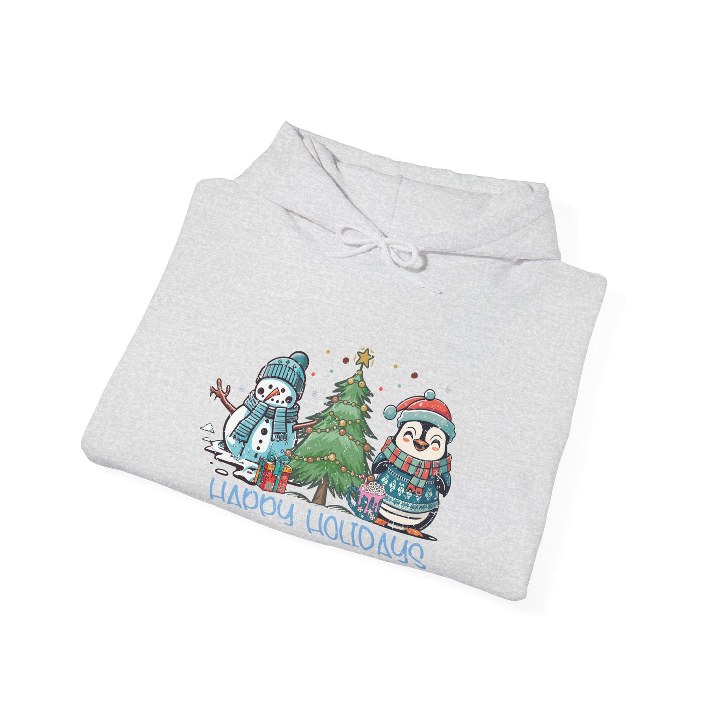 Happy Holidays Penguin Hoodie