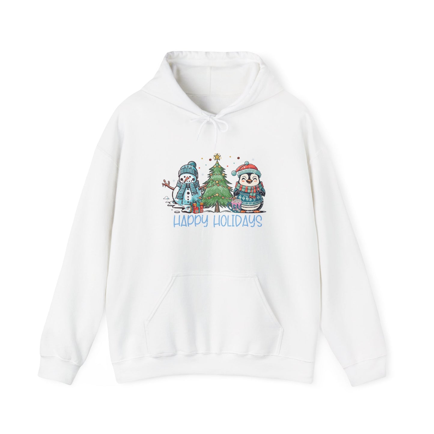 Happy Holidays Penguin Hoodie