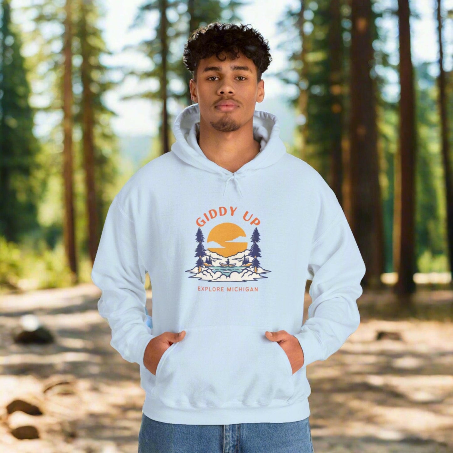 Giddy Up - Explore Michigan Unisex Heavy Blend™ Hoodie