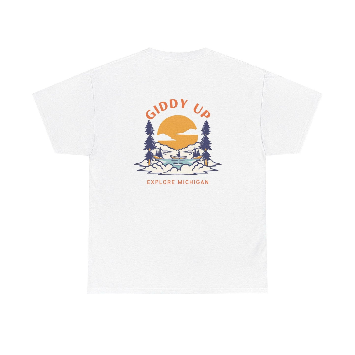 Giddy Up - Explore Michigan Unisex Heavy Cotton Tee