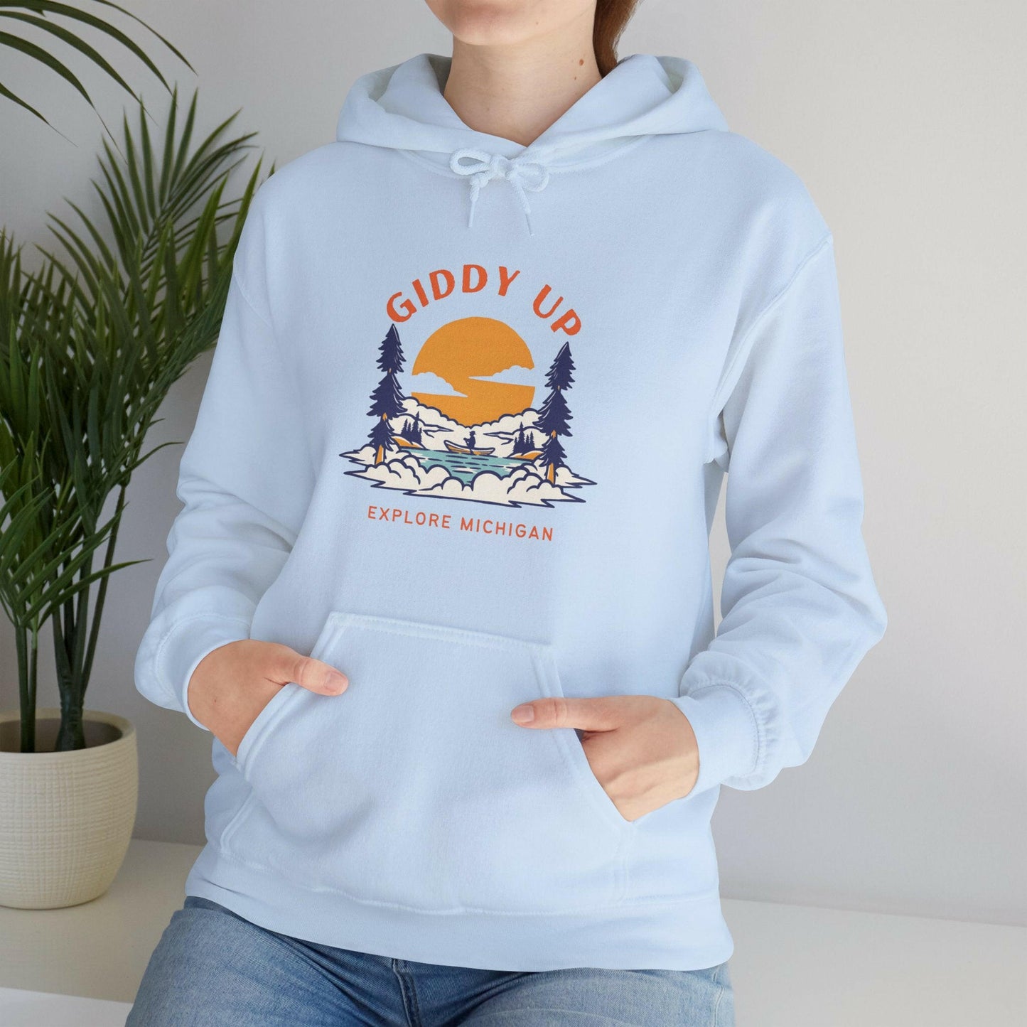 Giddy Up - Explore Michigan Unisex Heavy Blend™ Hoodie