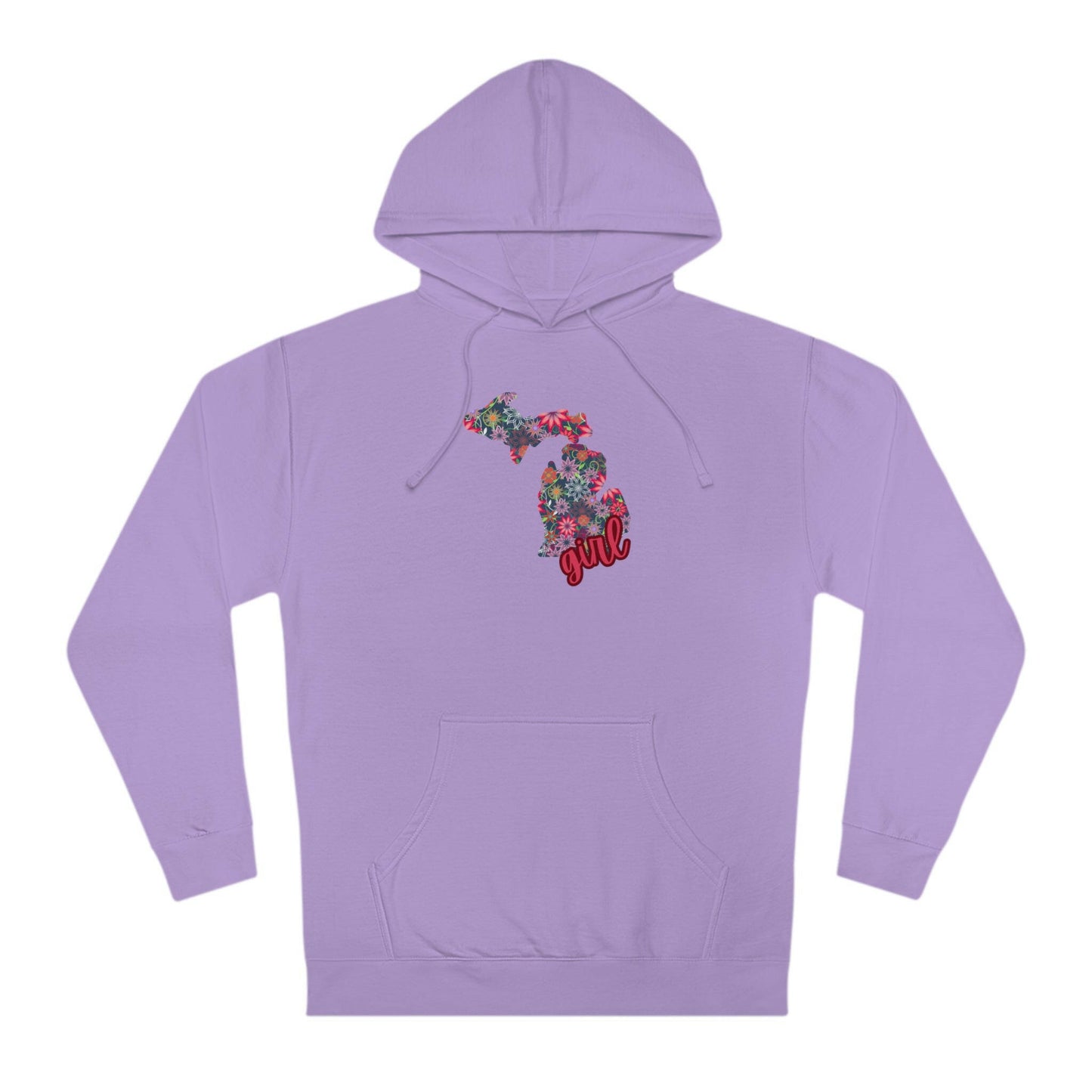 Michigan Girl Floral Hoodie