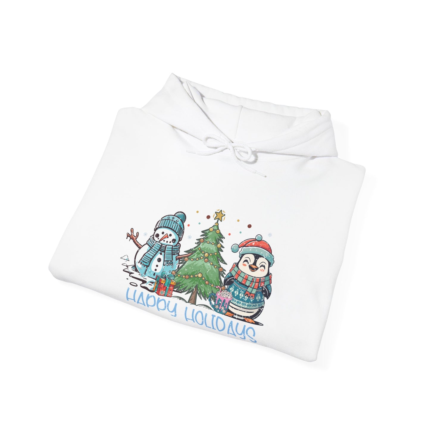 Happy Holidays Penguin Hoodie