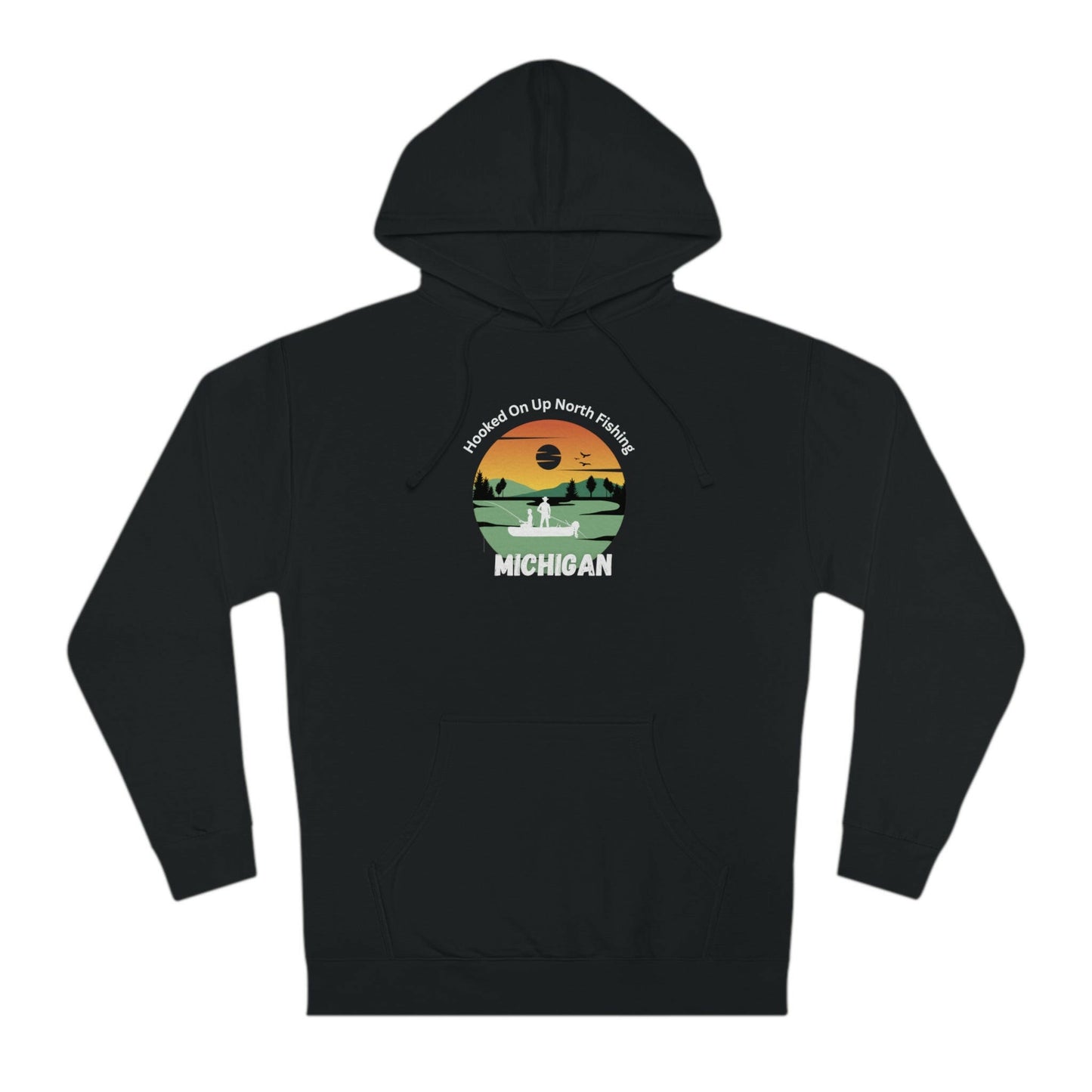 Up North Gone Fishing Michigan Hoodie