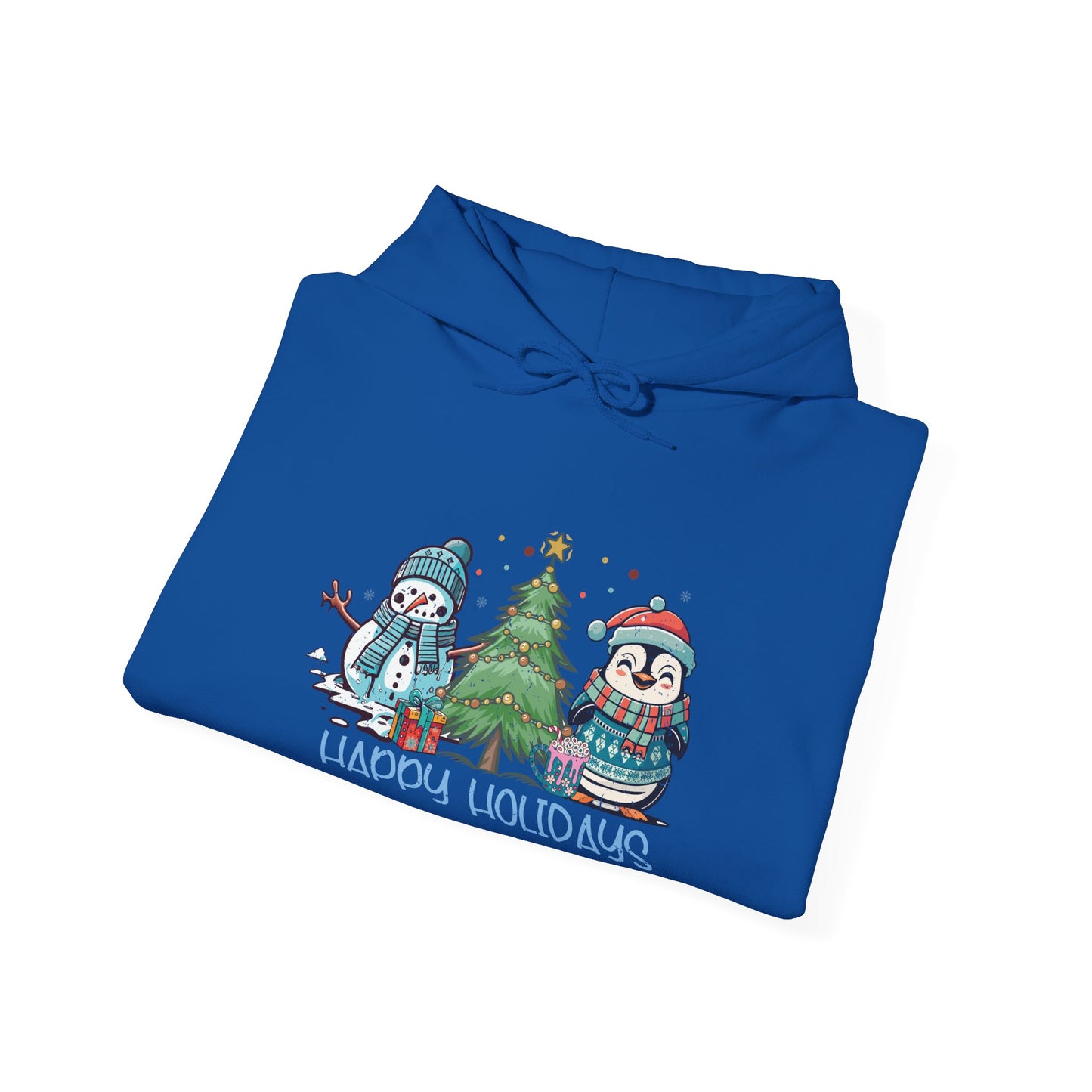 Happy Holidays Penguin Hoodie