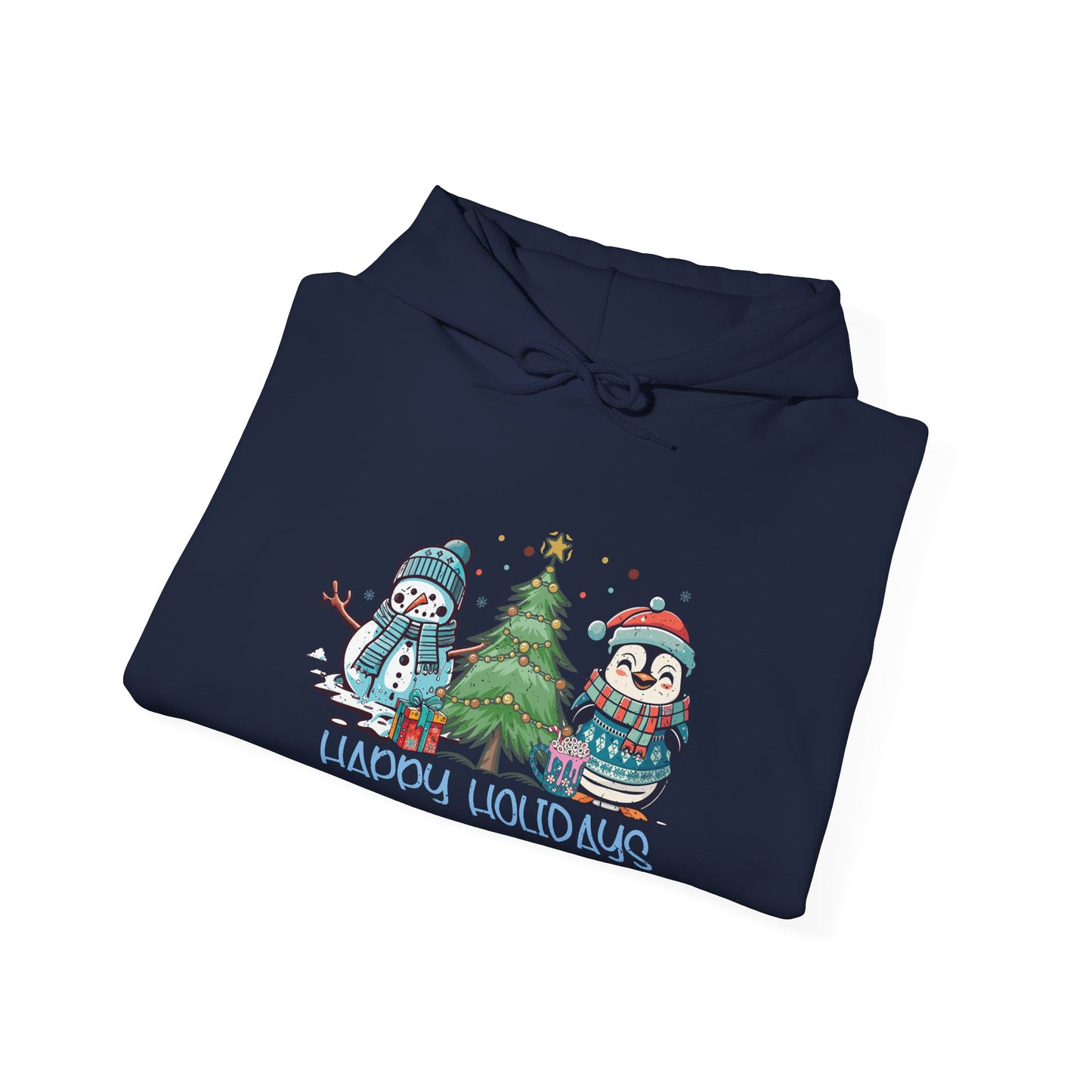 Happy Holidays Penguin Hoodie