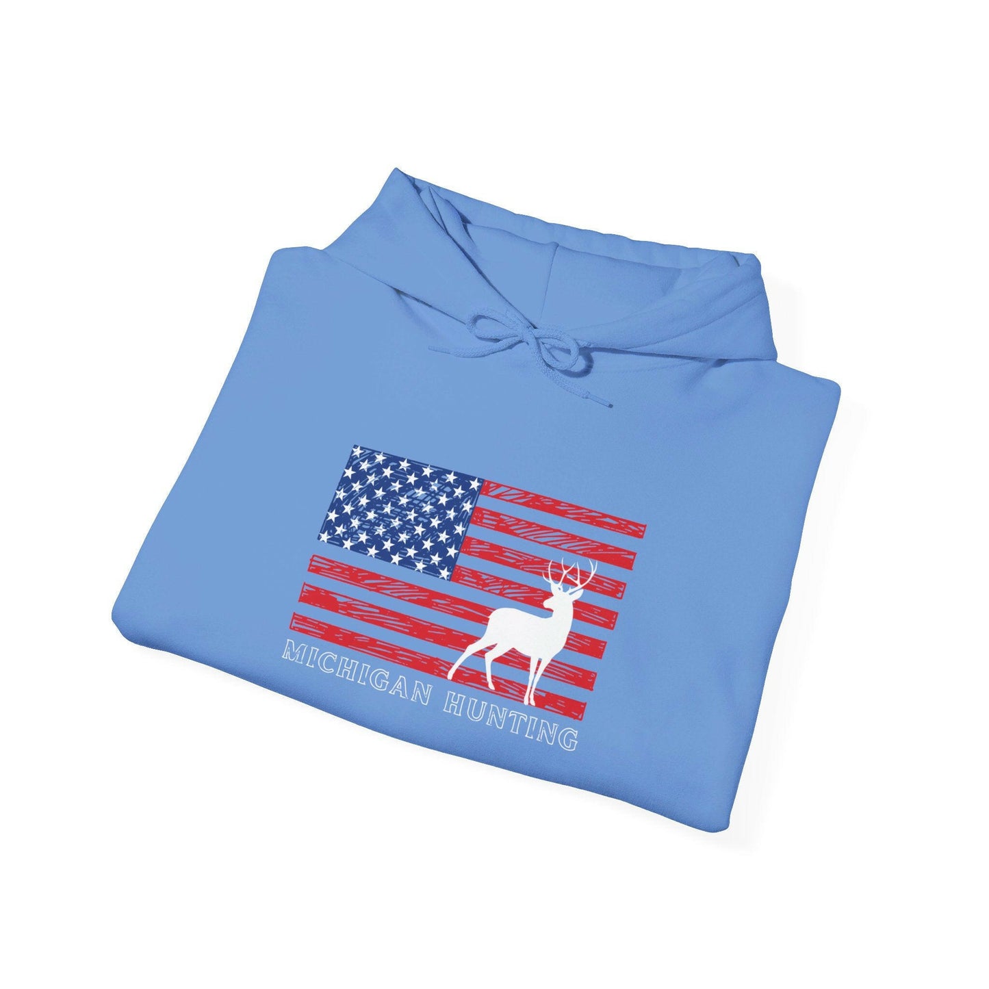 Michigan Hunting USA Flag Unisex Hoodie