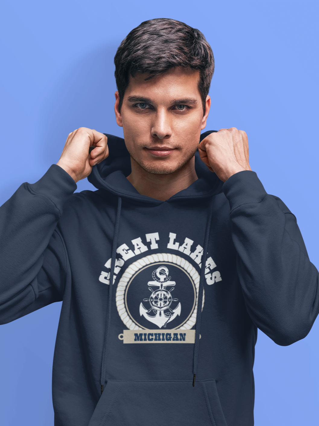 Great Lakes Anchor Michigan Midweight Hoodie