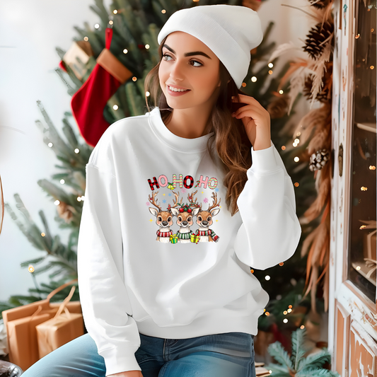 Ho Ho Ho Reindeer Sweatshirt