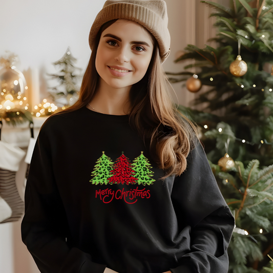 Leopard Christmas Tree Sweatshirt