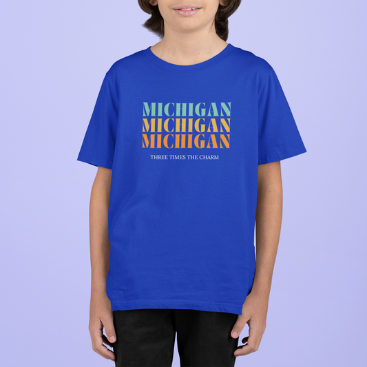 Lil' Michigan 3 Times the Charm Tee