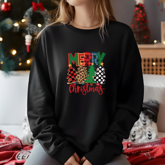 Merry Christmas Trees Sweatshirt