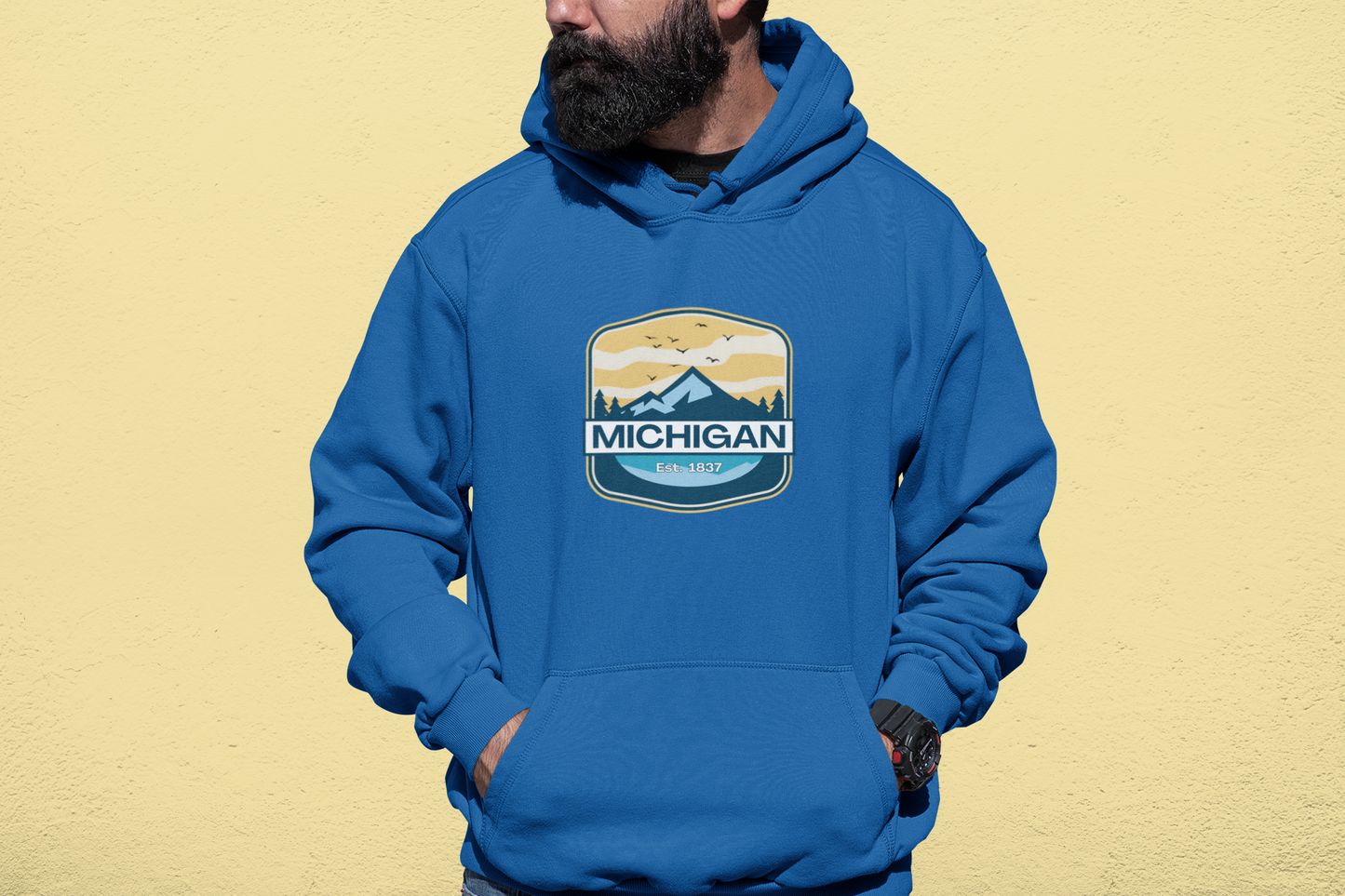 Michigan Adventure Est. 1837 Badge Hoodie