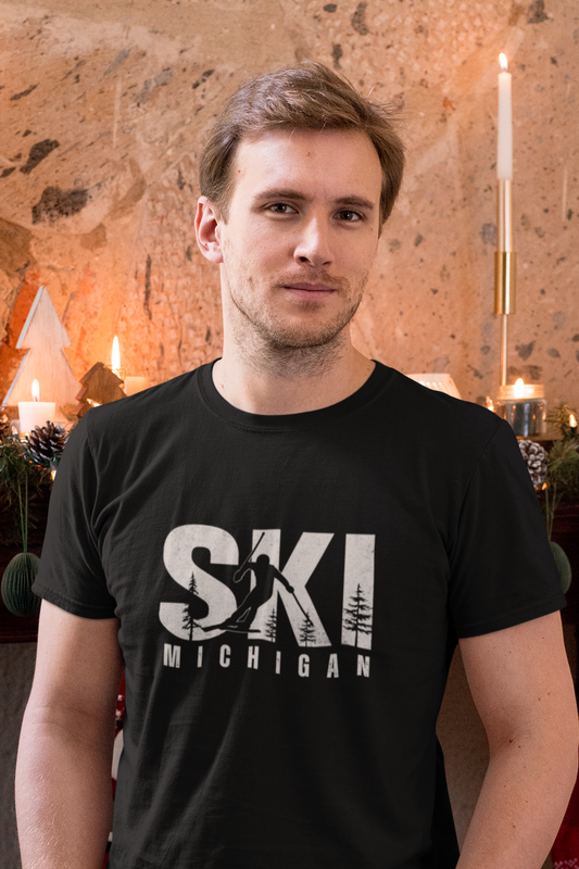 SKI Michigan Unisex Heavy Cotton Tee