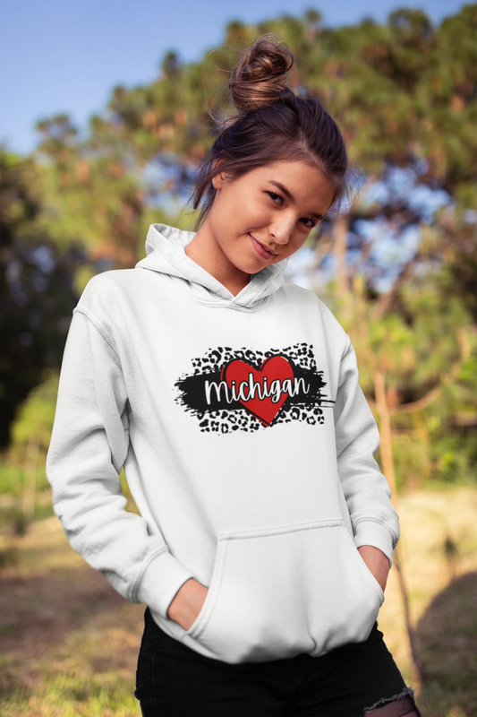 Wild at Heart Michigan Hoodie